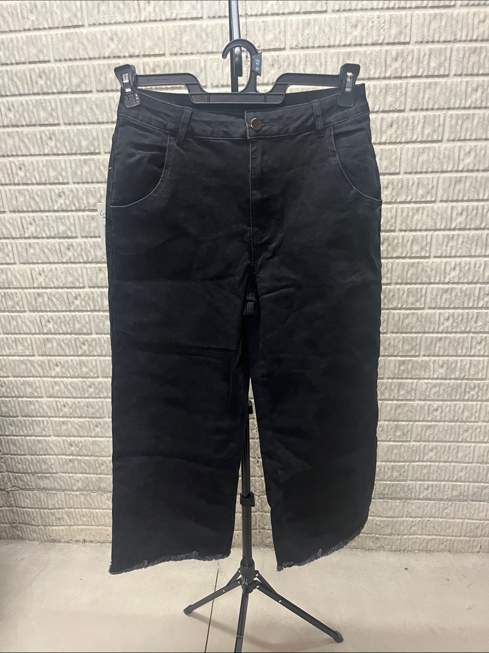 Cupshe Black Corduroy Wide-Leg Men's Pants